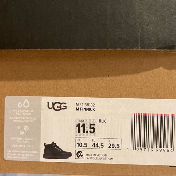 Ugg Finnick Wool Paneled Boot Men’s size 11.5 NEW - Picture 3 of 10